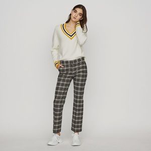 NWT Maje Check Pants in Carreaux Size 36 Small